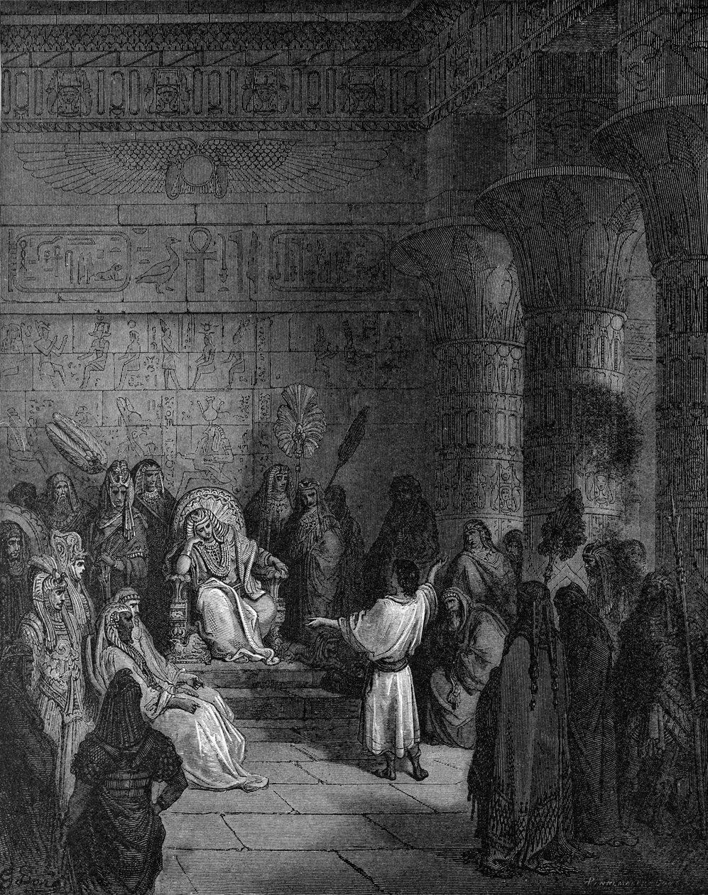 Józef interpretuje sen faraona autorstwa Gustave Dore