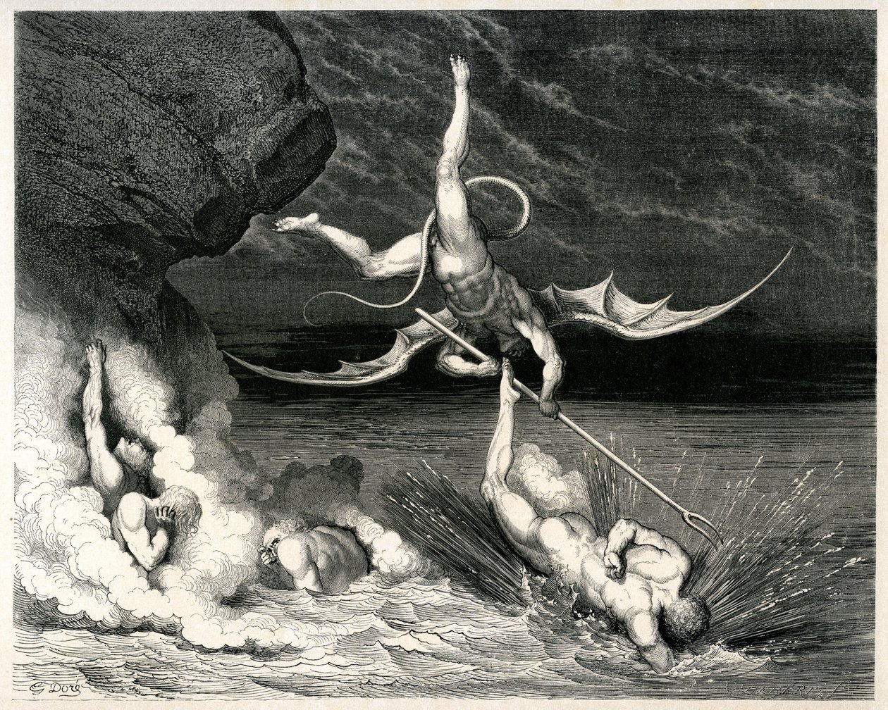 Piekło (La divina commedia) Dantego Alighieri ilustrowane przez Gustave