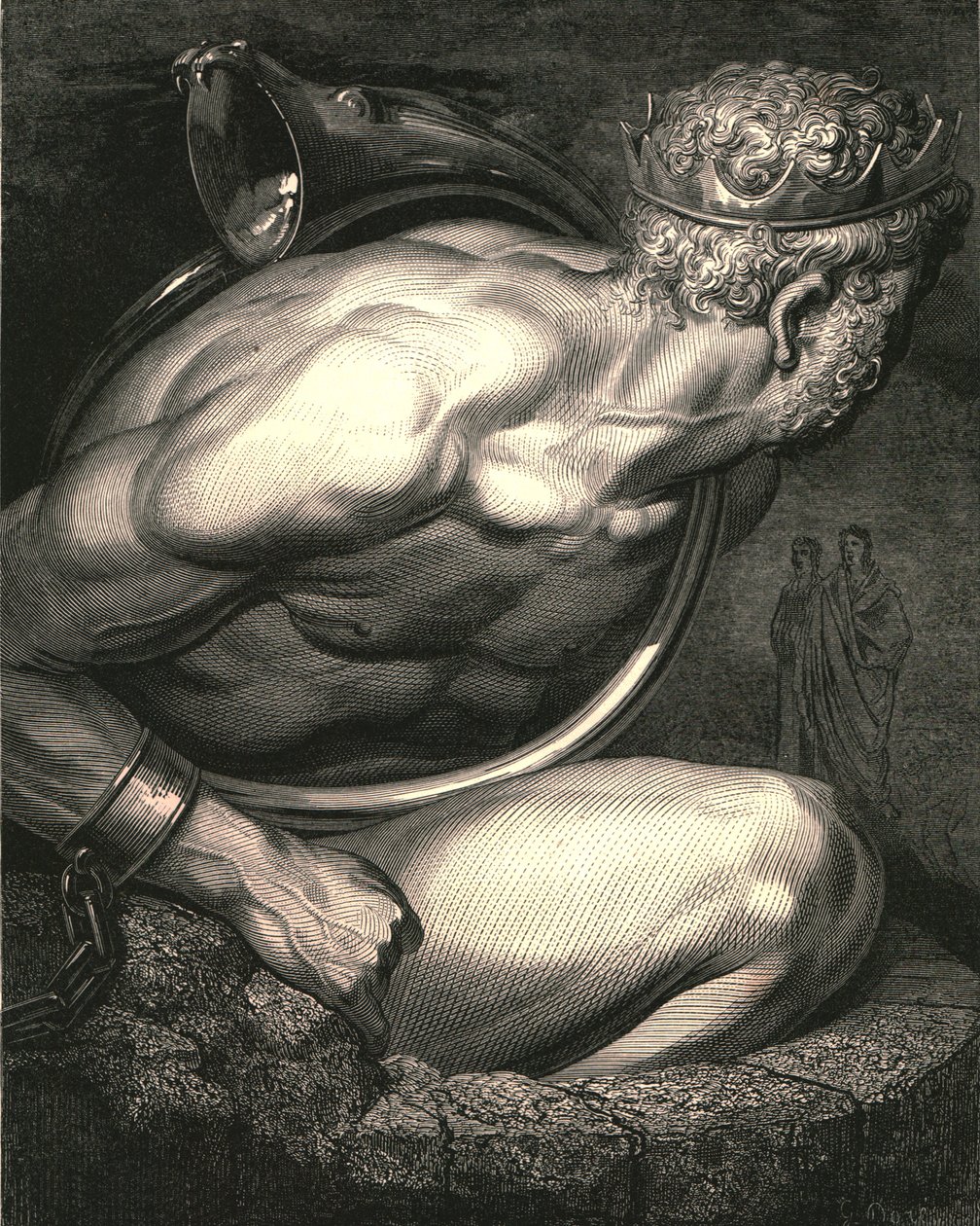 O bezrozumny duchu! niech twój róg interpretuje dla ciebie, c1890. autorstwa Gustave Dore