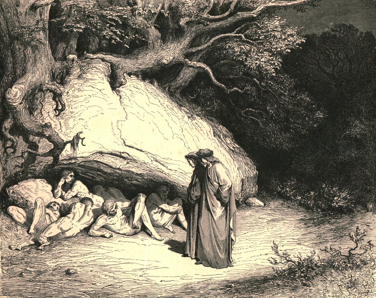 Tylko tak uciśniony, że żyjemy pragnąc bez nadziei, ok. 1890. autorstwa Gustave Dore