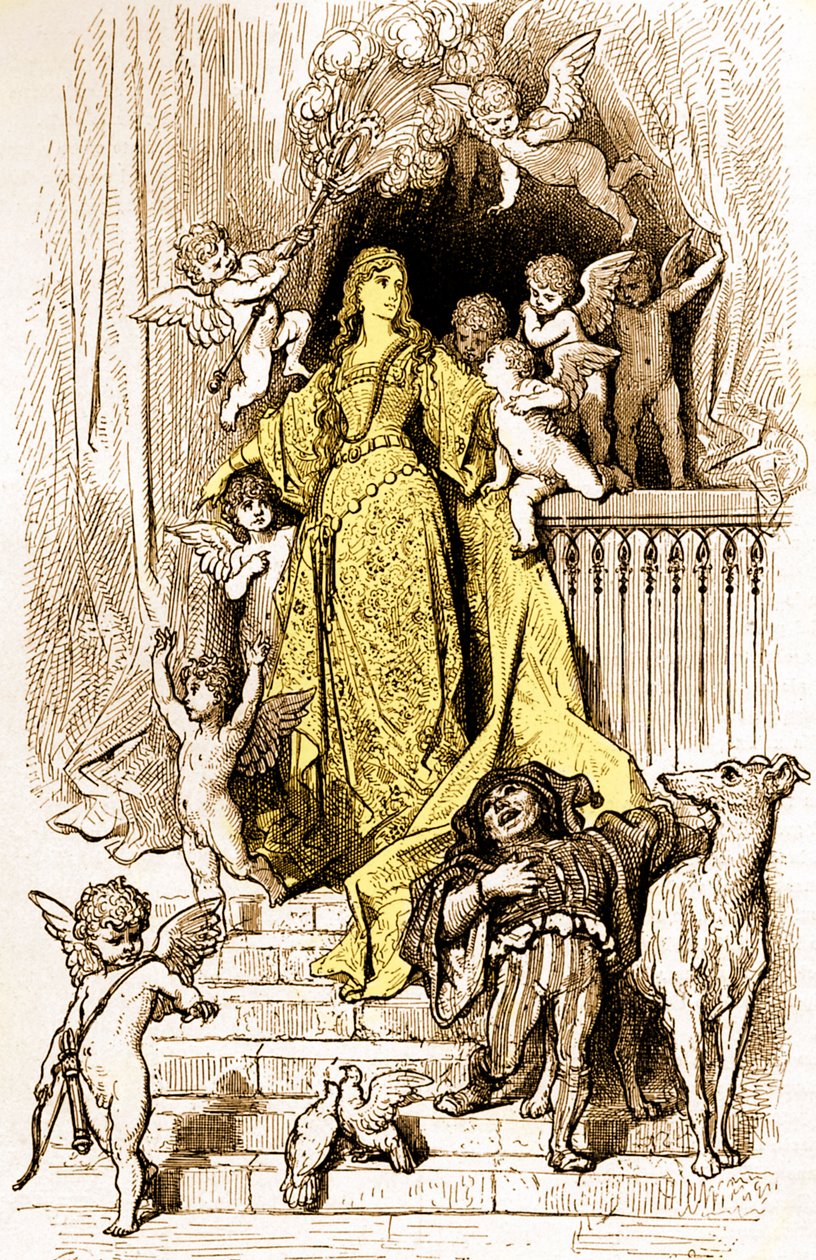Orlando Furioso autorstwa Ludovico Ariosto autorstwa Gustave Dore