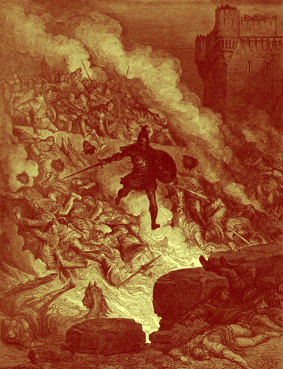Orlando Furioso autorstwa Ludovico Ariosto autorstwa Gustave Dore