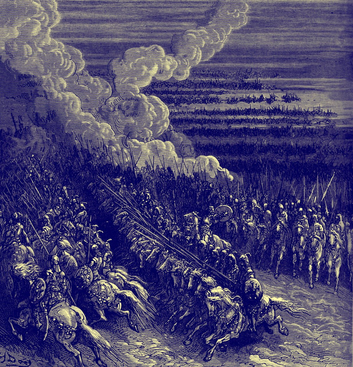 Orlando Furioso autorstwa Ludovico Ariosto autorstwa Gustave Dore
