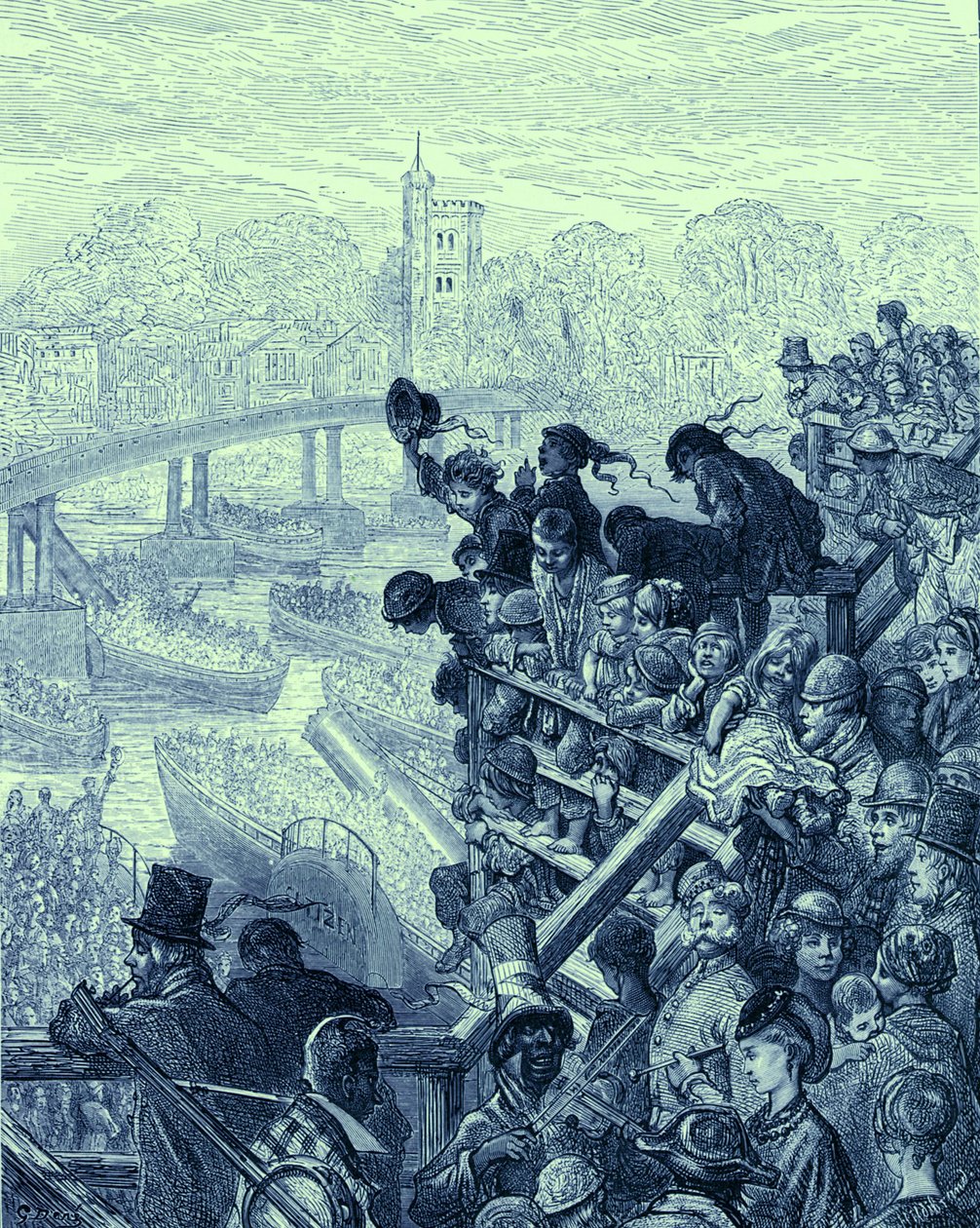 Łódź Oxford i Cambridge autorstwa Gustave Dore