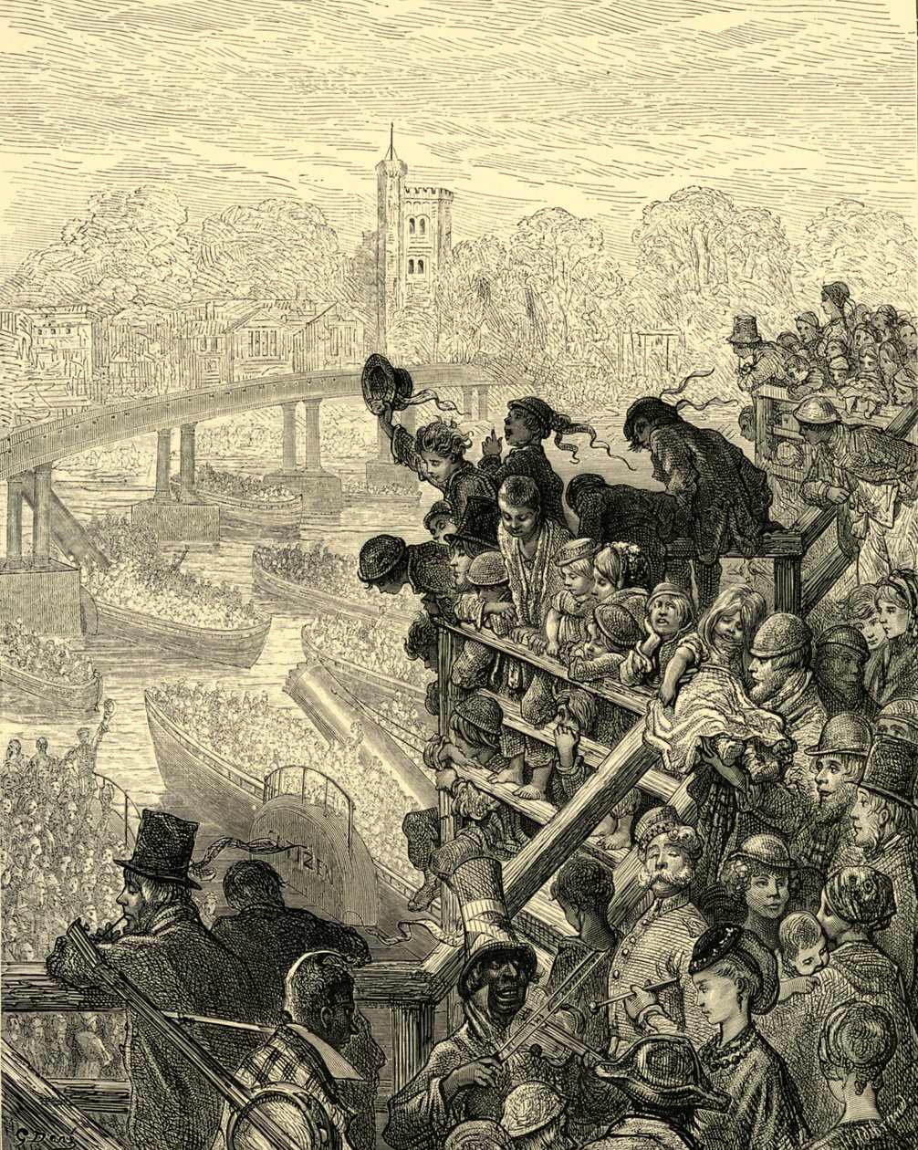 Łódź Oxford i Cambridge autorstwa Gustave Dore
