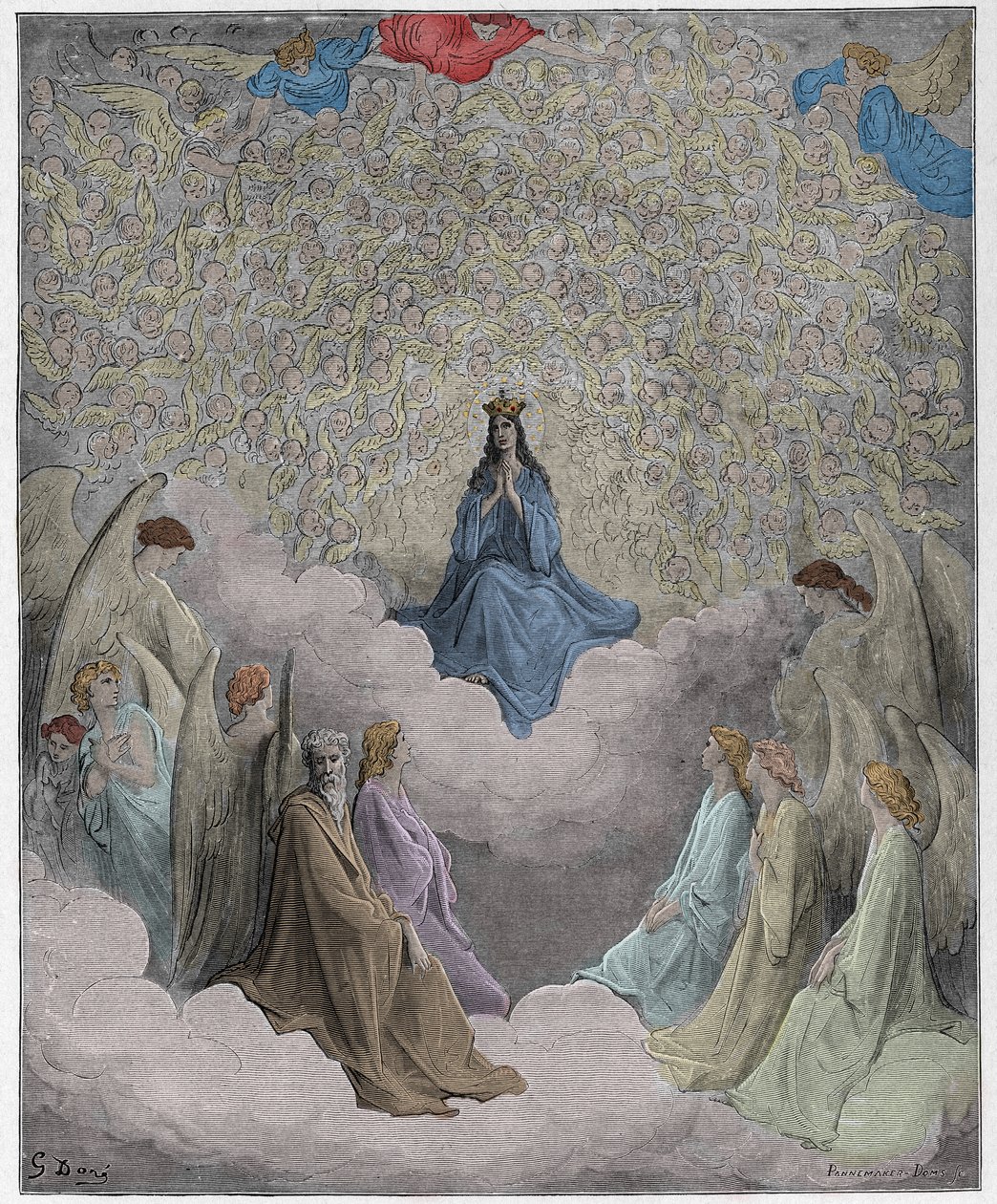 Paradiso, Canto 31: Królowa nieba – Dante Alighieri autorstwa Gustave Dore