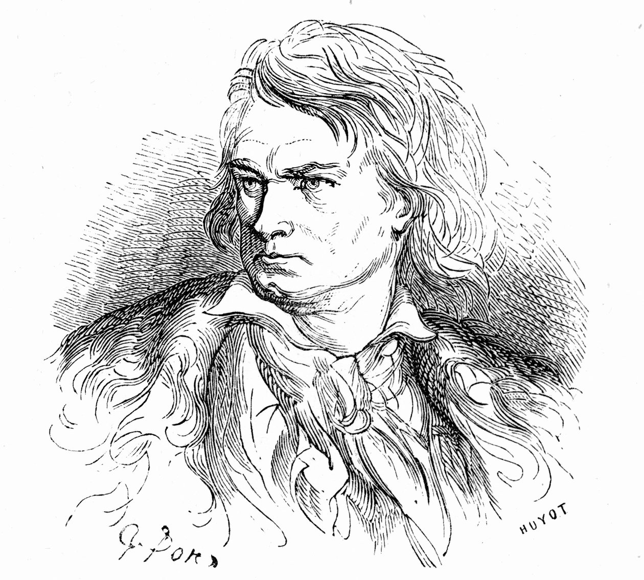 Portret Beethovena autorstwa Gustave
