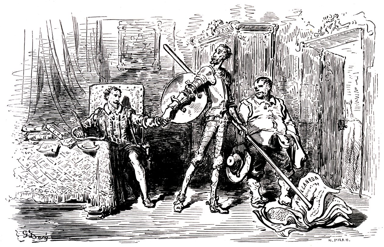 Prolog do Przygód Don Kichota autorstwa Gustave Dore