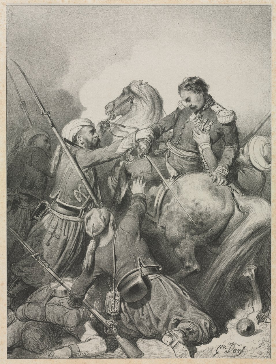 Sardyński oficer. autorstwa Gustave Dore