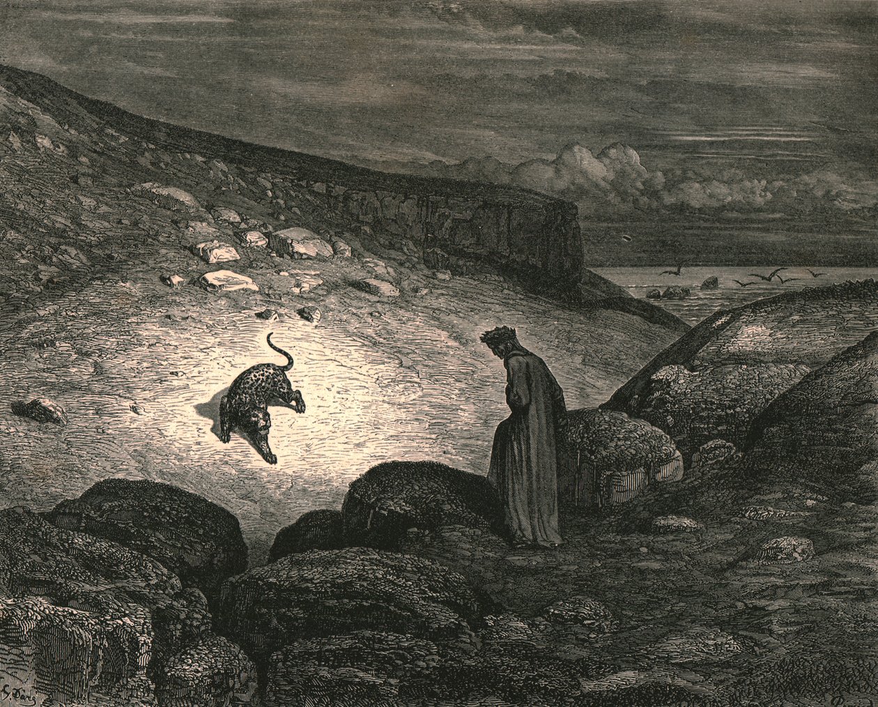 Niewiele rozpoczęło się wynurzanie, ok. 1890 r. autorstwa Gustave Dore