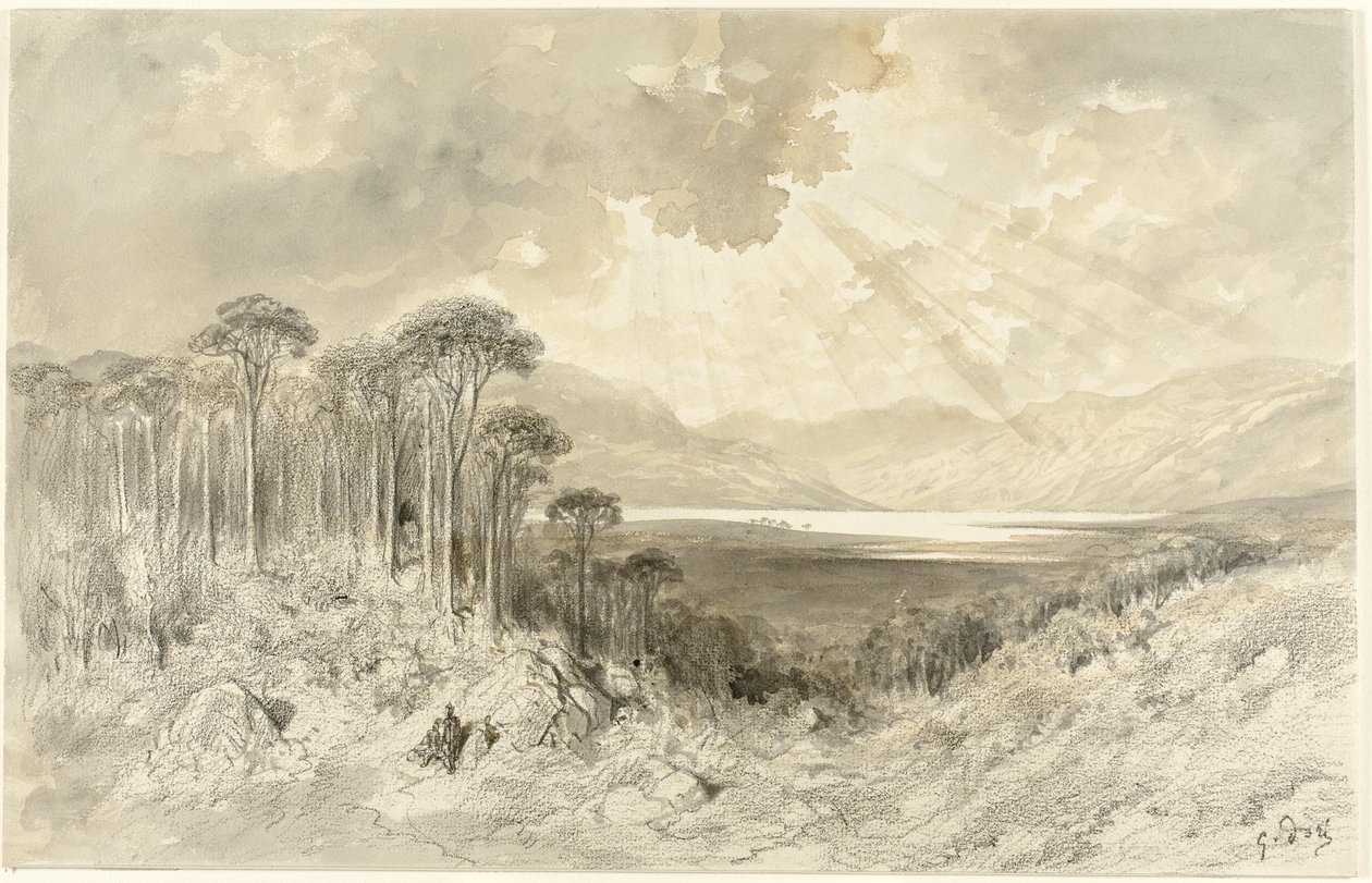 Szkocki krajobraz, 1873 autorstwa Gustave Dore
