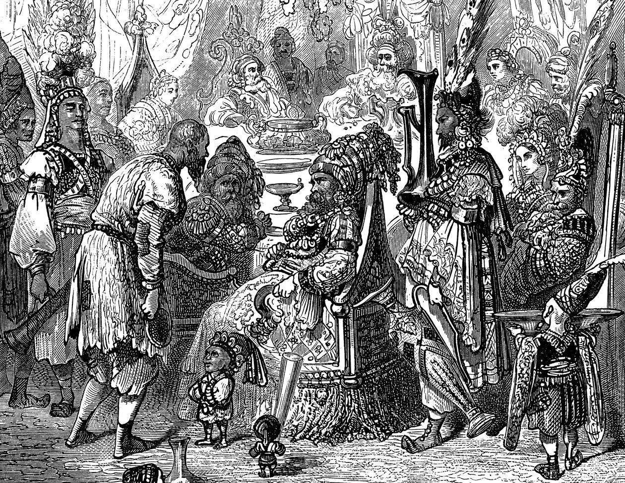 Sindbad żeglarz (Sinbad) - opowieść o tysiącu i jednej (1001) nocy - ilustracja Gustave