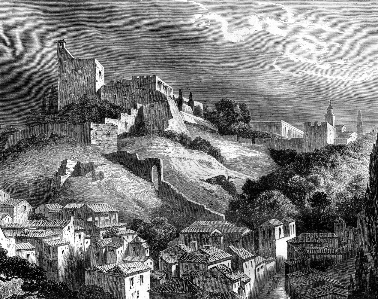 Alhambra, Granada, południowa Hiszpania, XIX w. autorstwa Gustave Dore