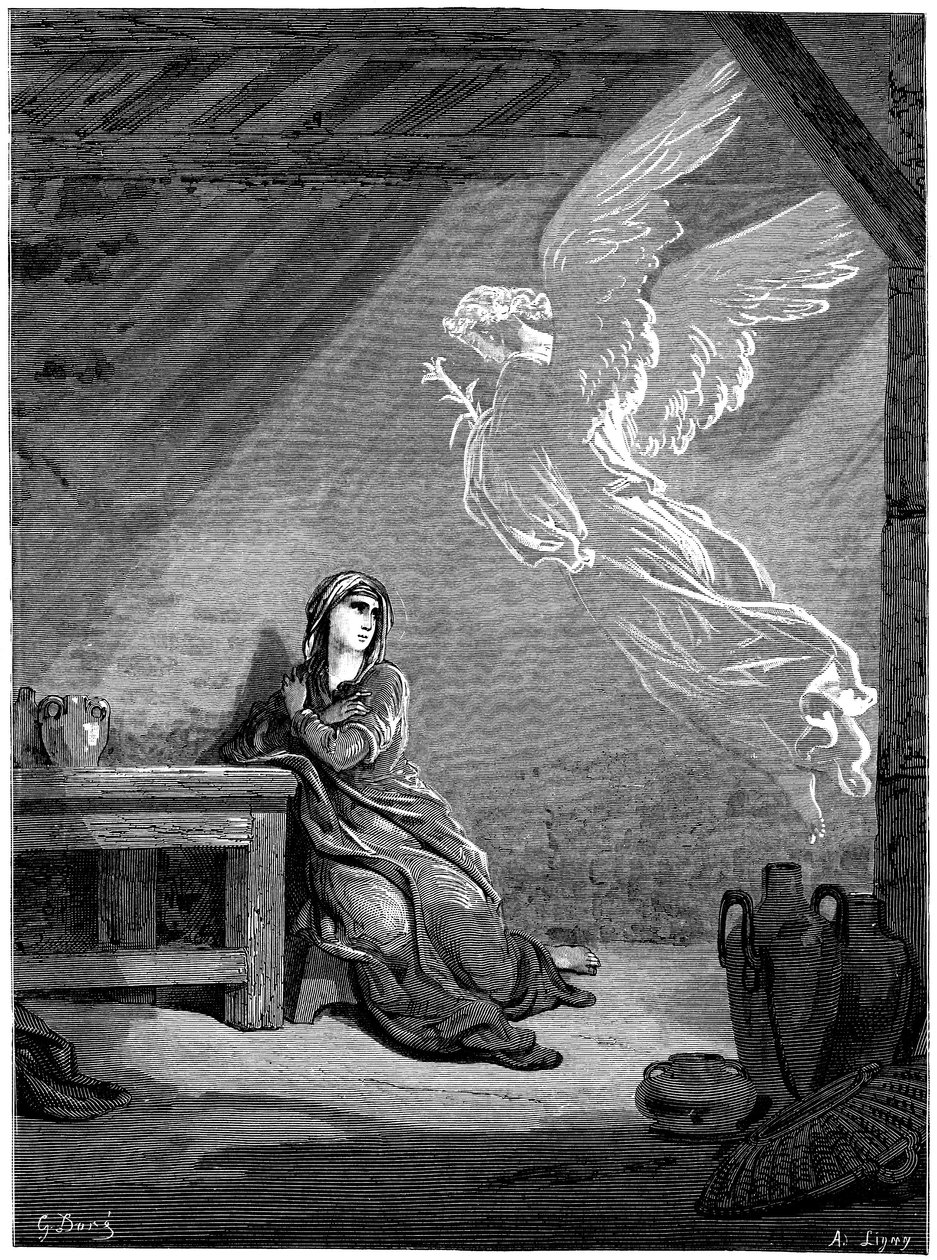 Zwiastowanie autorstwa Gustave Dore