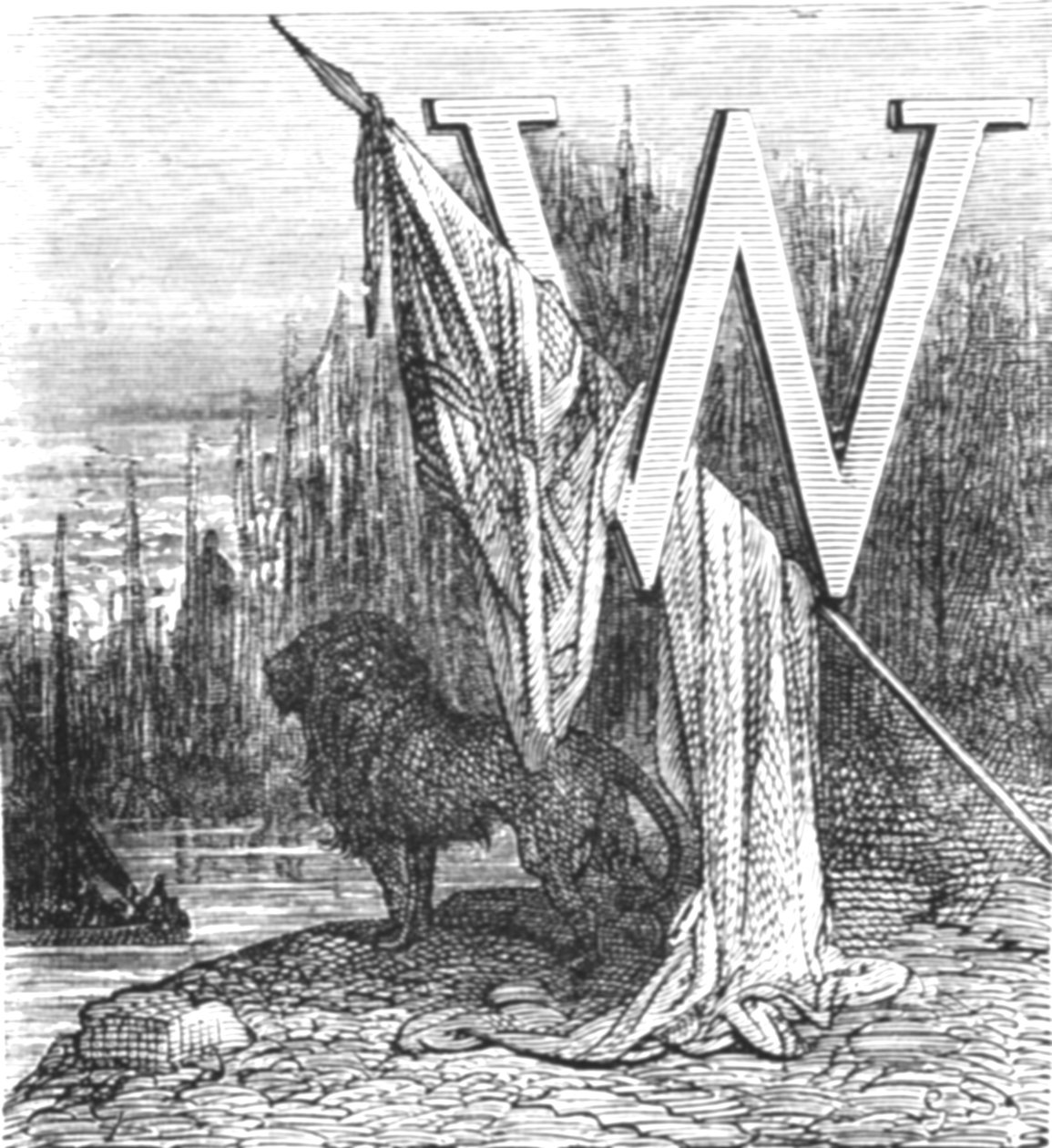 „Brytyjski lew”, 1872. autorstwa Gustave Dore