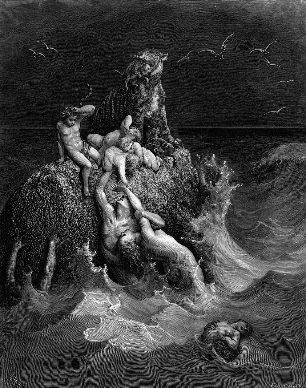 Potop, 1866. autorstwa Gustave Dore