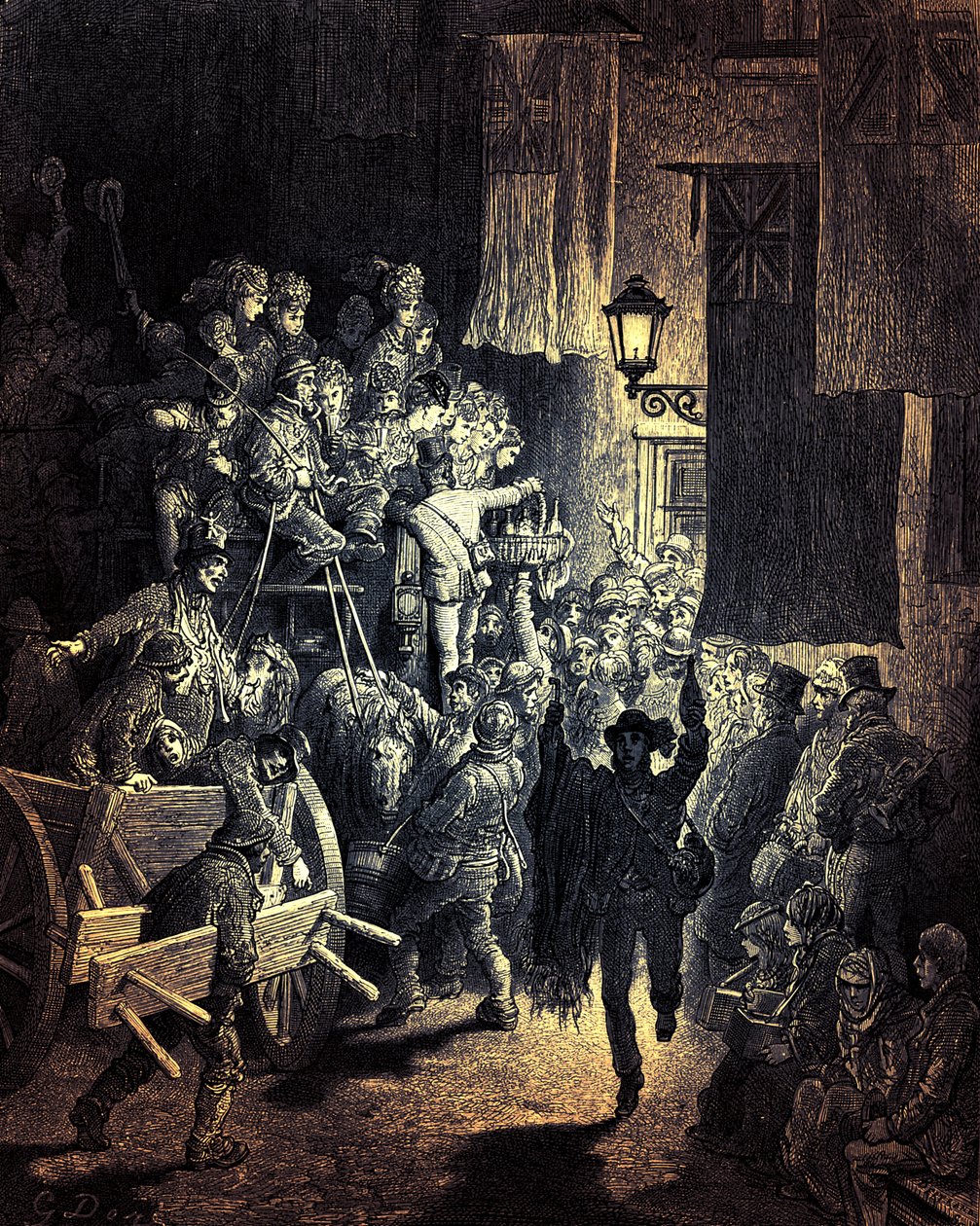 The Derby - Powrót do domu, Gustave Doré autorstwa Gustave Dore