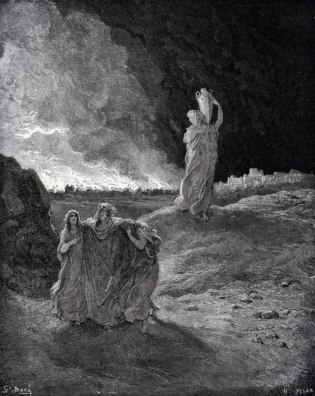 Zniszczenie Sodomy autorstwa Gustave Dore