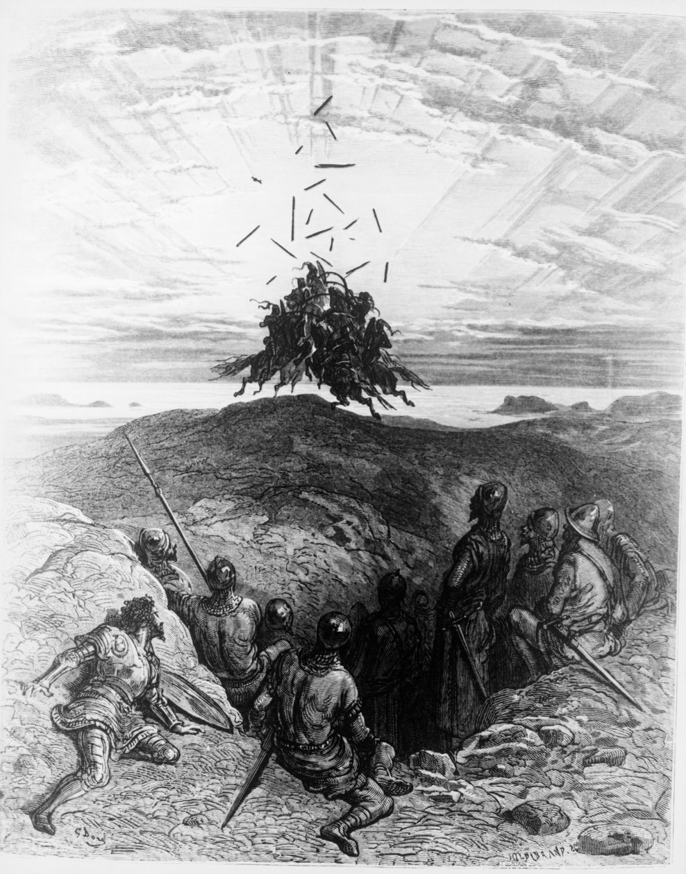 Szał Orlando autorstwa Gustave Dore