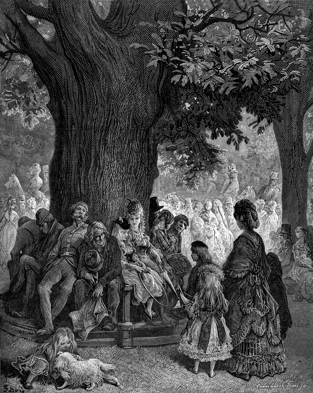 Wielkie Drzewo - Kensington Gardens autorstwa Gustave Doré autorstwa Gustave Dore