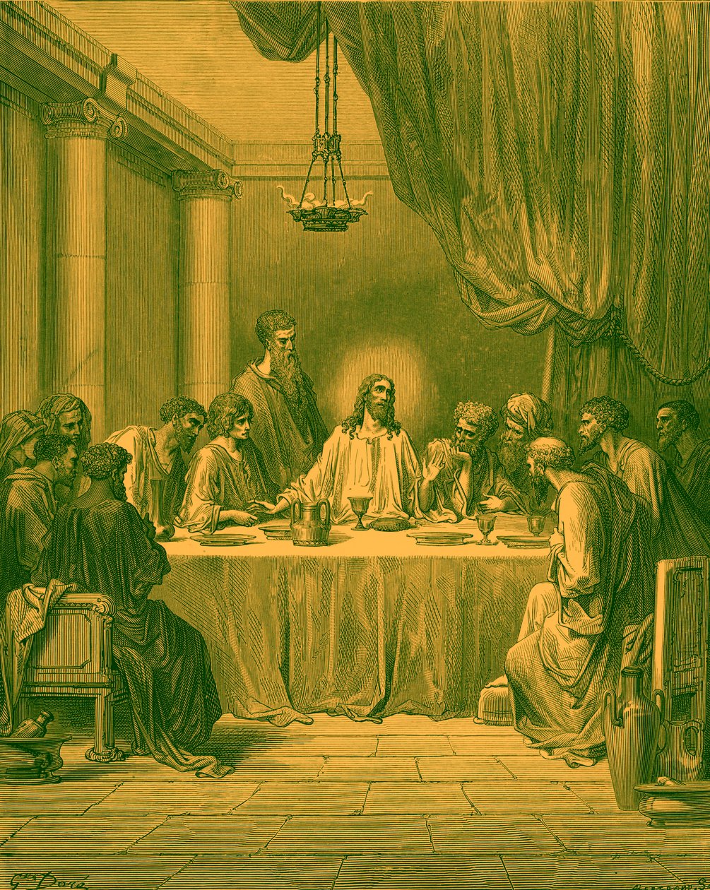 Ostatnia Wieczerza - Biblia autorstwa Gustave Dore
