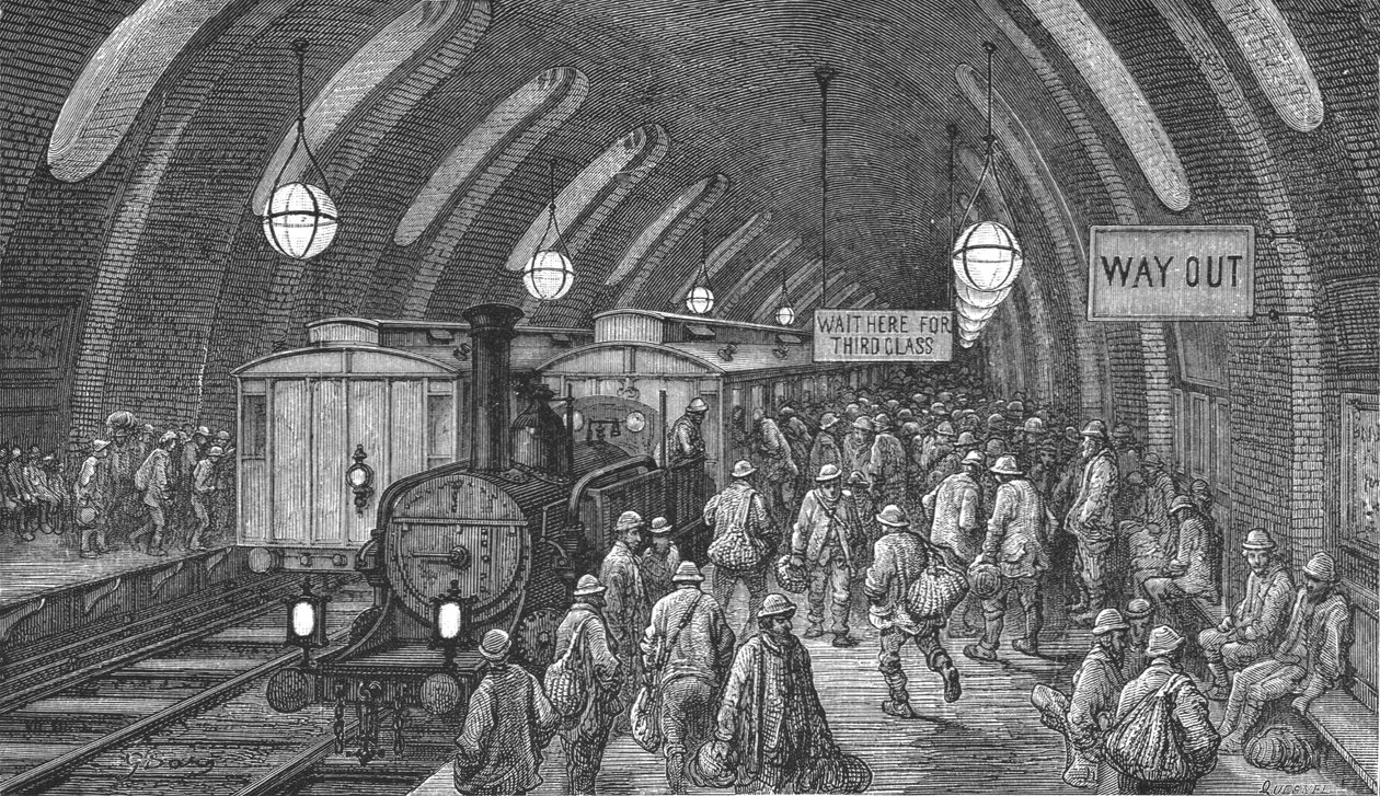„Pociąg robotniczy”, 1872. autorstwa Gustave Dore