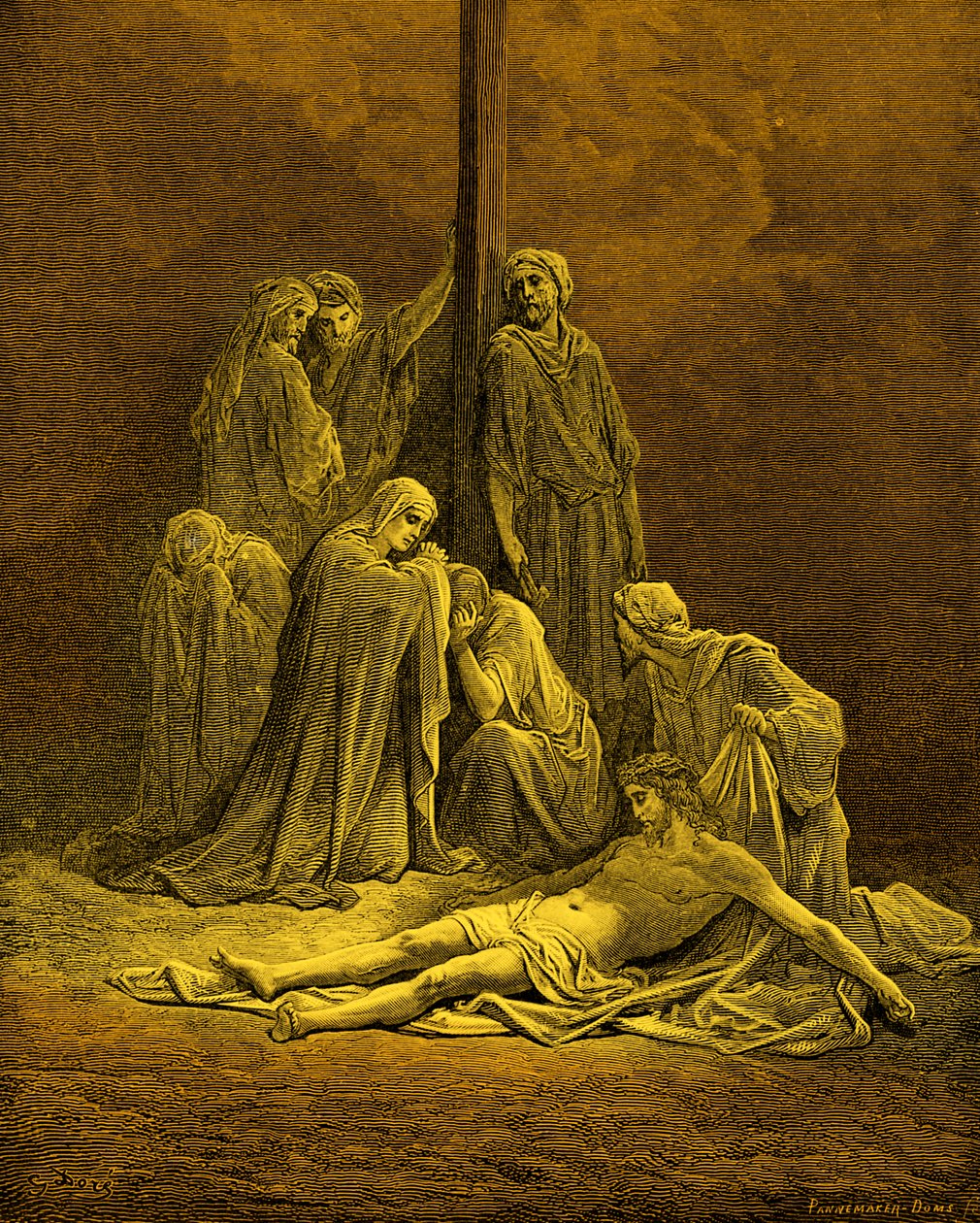 Martwy Chrystus - Biblia autorstwa Gustave Dore
