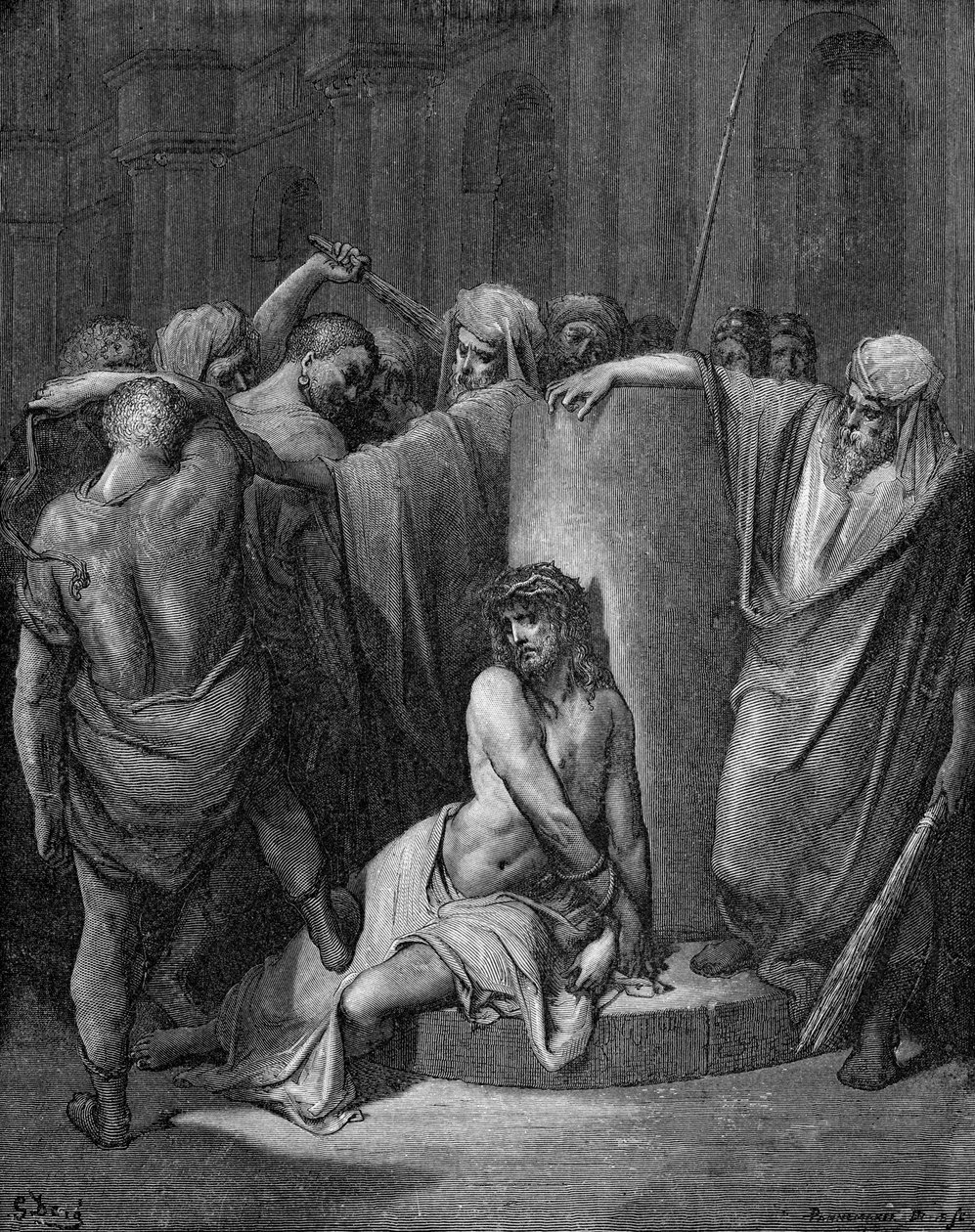Biczowanie Chrystusa autorstwa Gustave Dore