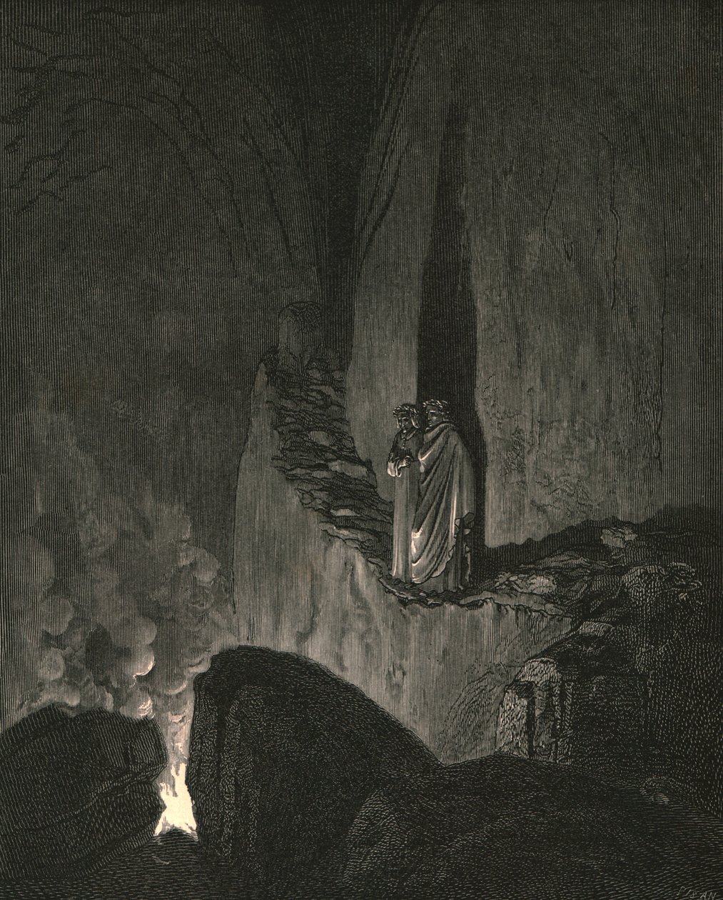 Przewodnik, który zaznaczył, jak uważnie przyglądałem się, rozpoczął się w ten sposób około 1890 roku. autorstwa Gustave Dore