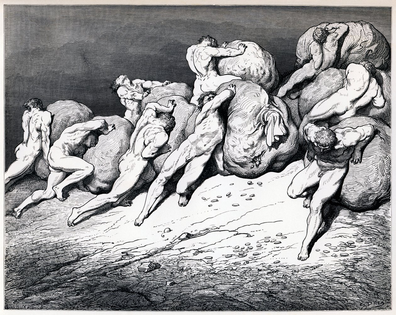Zbieracze i marnotrawcy, 1857 r. autorstwa Gustave Dore