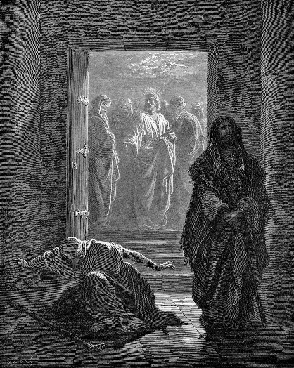 Faryzeusz i celnik autorstwa Gustave Dore