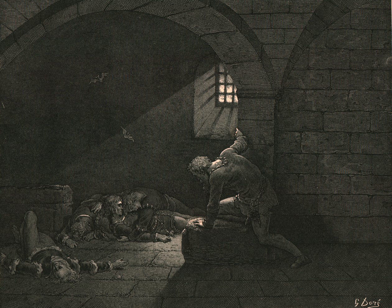 Następnie post osiągnął mistrzostwo w żalu, ok. 1890 r. autorstwa Gustave Dore