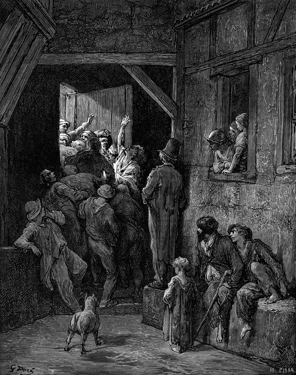 Wyrzuć go, Ratcliff Gustave Doré autorstwa Gustave Dore