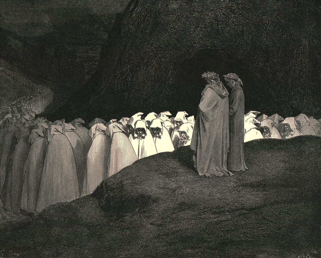 Toskańczyk... pogardzaj, aby nie pouczać nas, kim jesteś, ok. 1890 r. autorstwa Gustave Dore