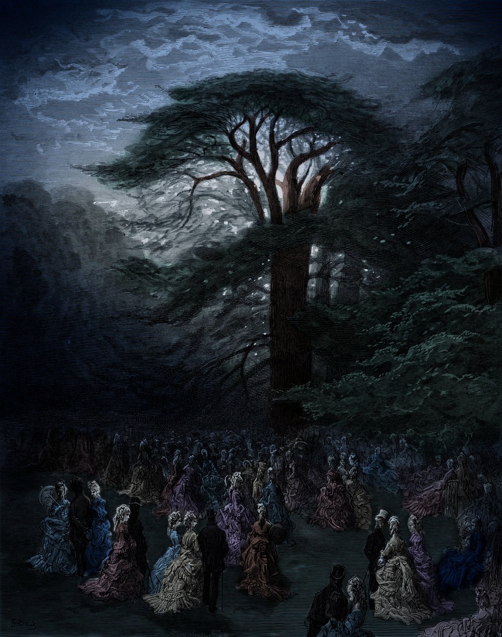 Festyn wiktoriański w Londynie, Chiswick by Doré autorstwa Gustave Dore