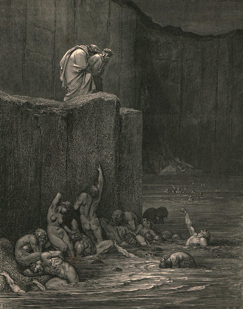 Dlaczego tak chciwie pochyla się nad mną, ok. 1890. autorstwa Gustave Dore