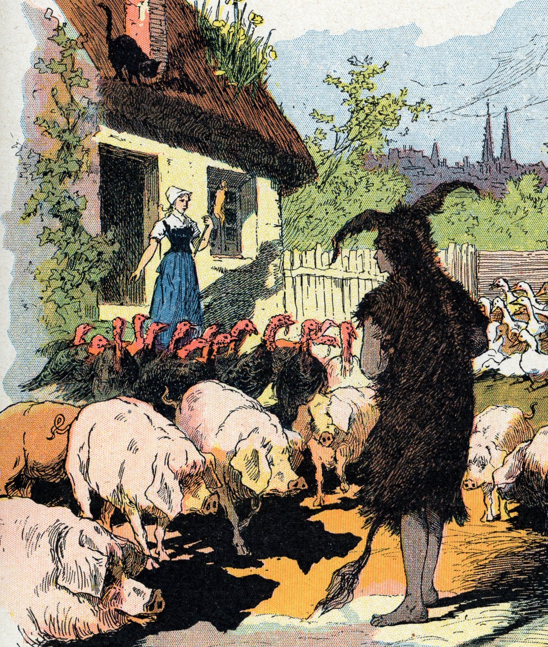 Skóra osła służebnicy Ilustracja Gustave