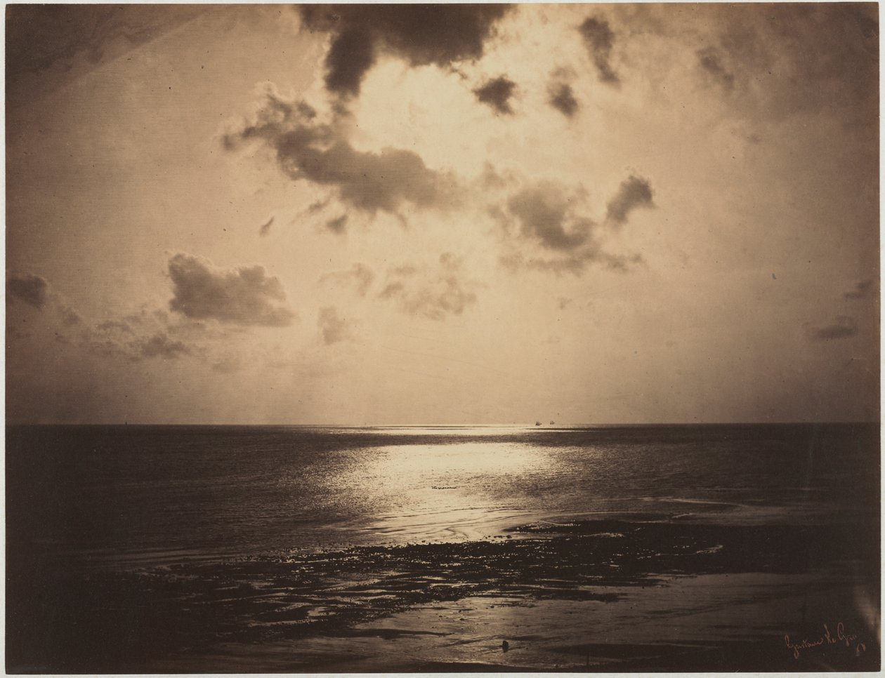 Wpływ słońca, Normandia autorstwa Gustave Le Gray