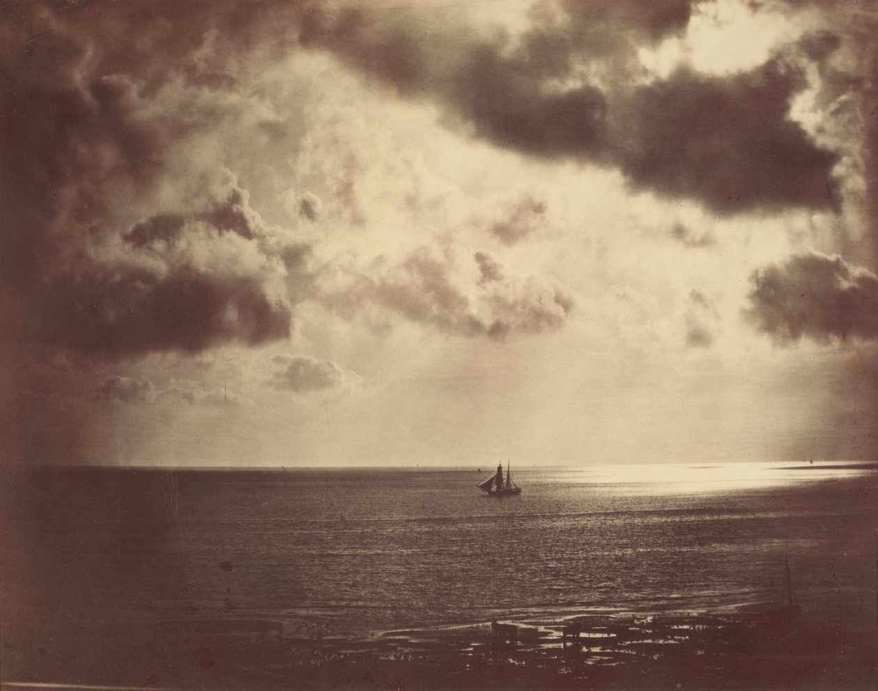 Bryg na wodzie autorstwa Gustave Le Gray