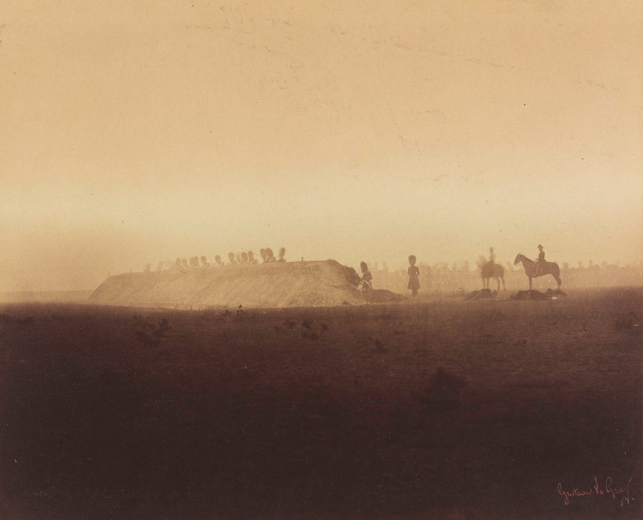 Manewry kawalerii, Camp de Châlons, 1857 r. (zdjęcie) autorstwa Gustave Le Gray
