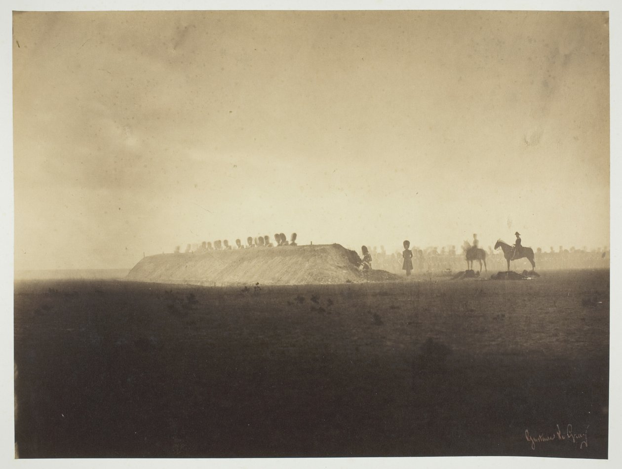Obóz Chalons: Manewry 3 października autorstwa Gustave Le Gray