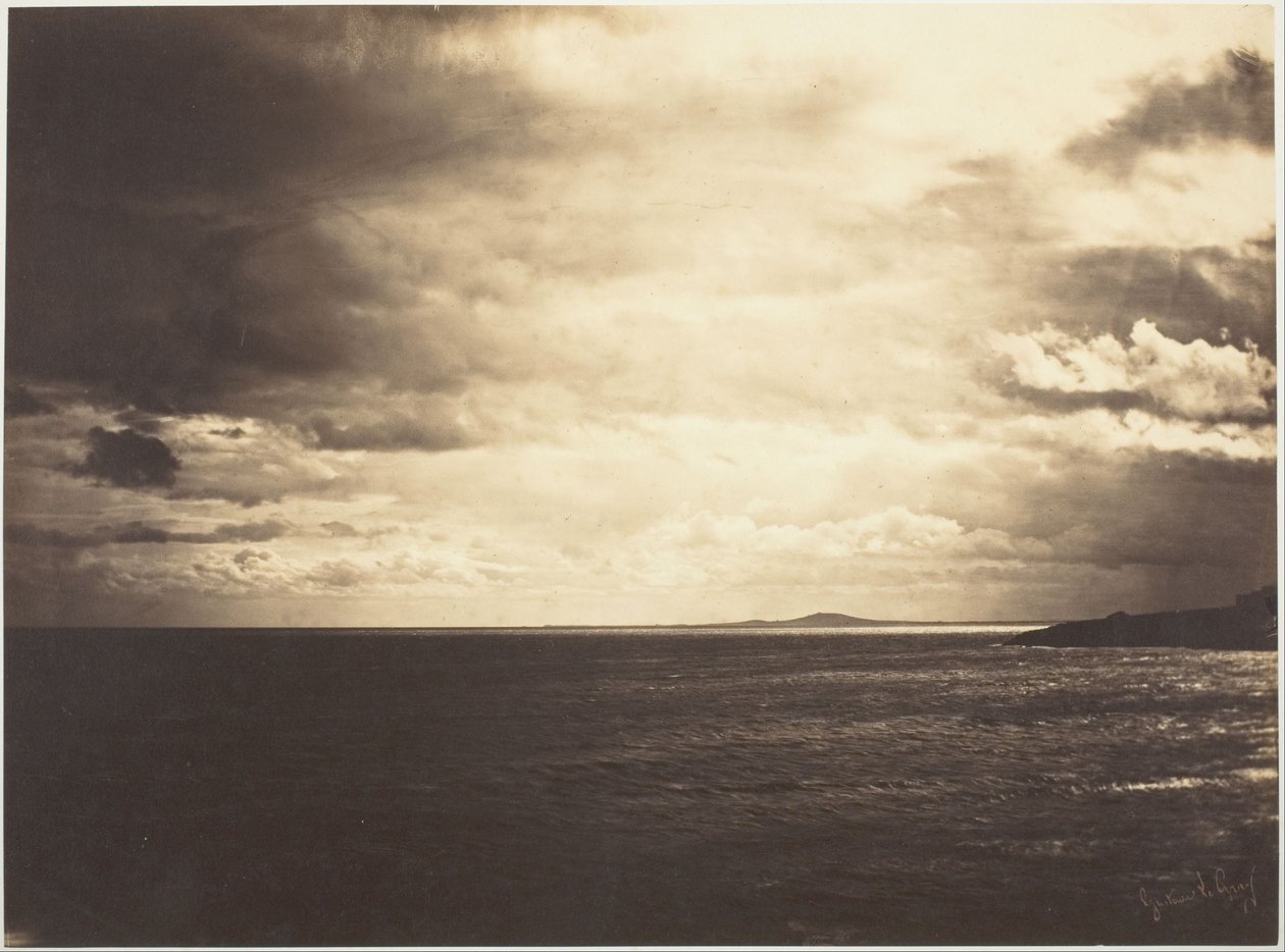 Pochmurne niebo, Morze Śródziemne autorstwa Gustave Le Gray