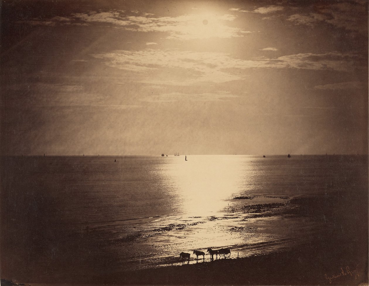 Le Soleil au Zénith - Océan / Słońce w zenicie, Normandia autorstwa Gustave Le Gray