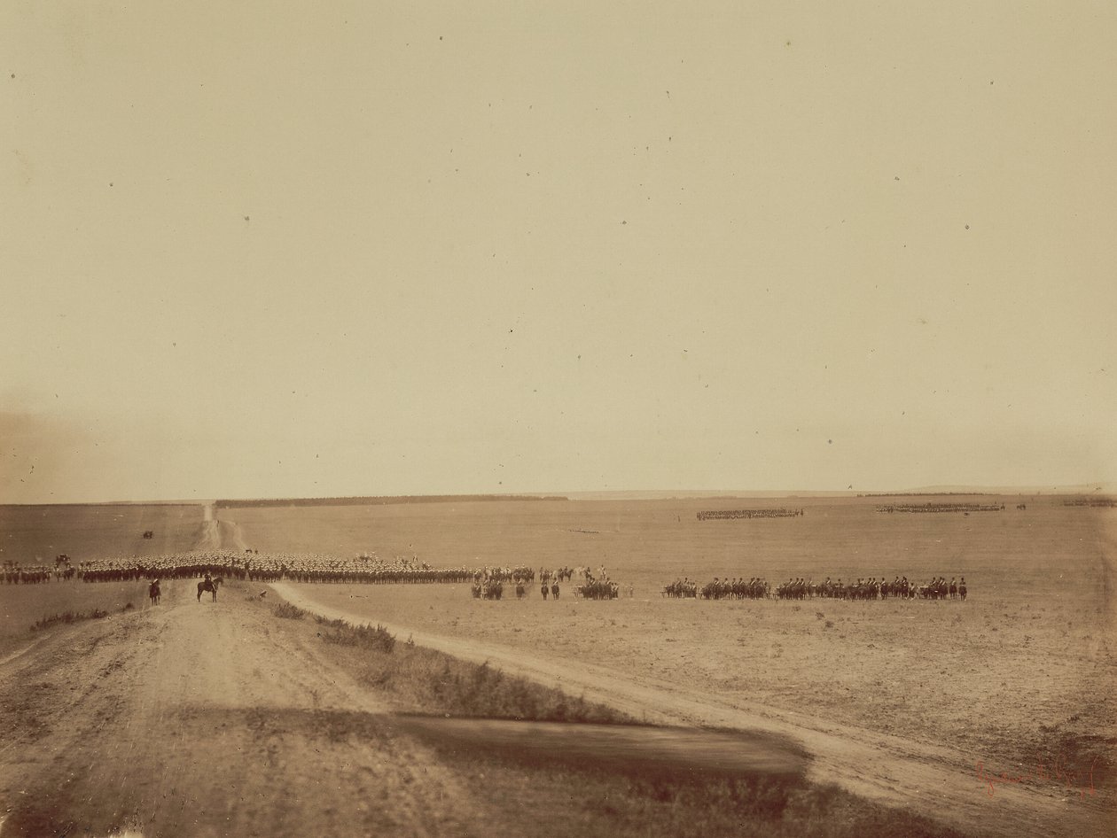 Manewry, Camp de Châlons autorstwa Gustave Le Gray