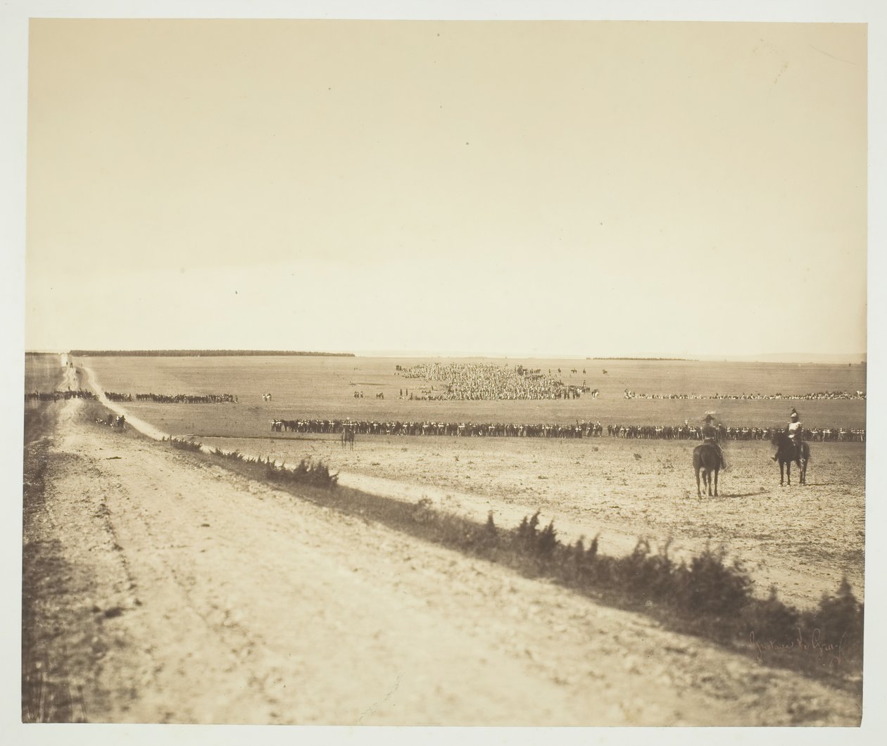 Manewry, Camp de Châlons, 1857. autorstwa Gustave Le Gray