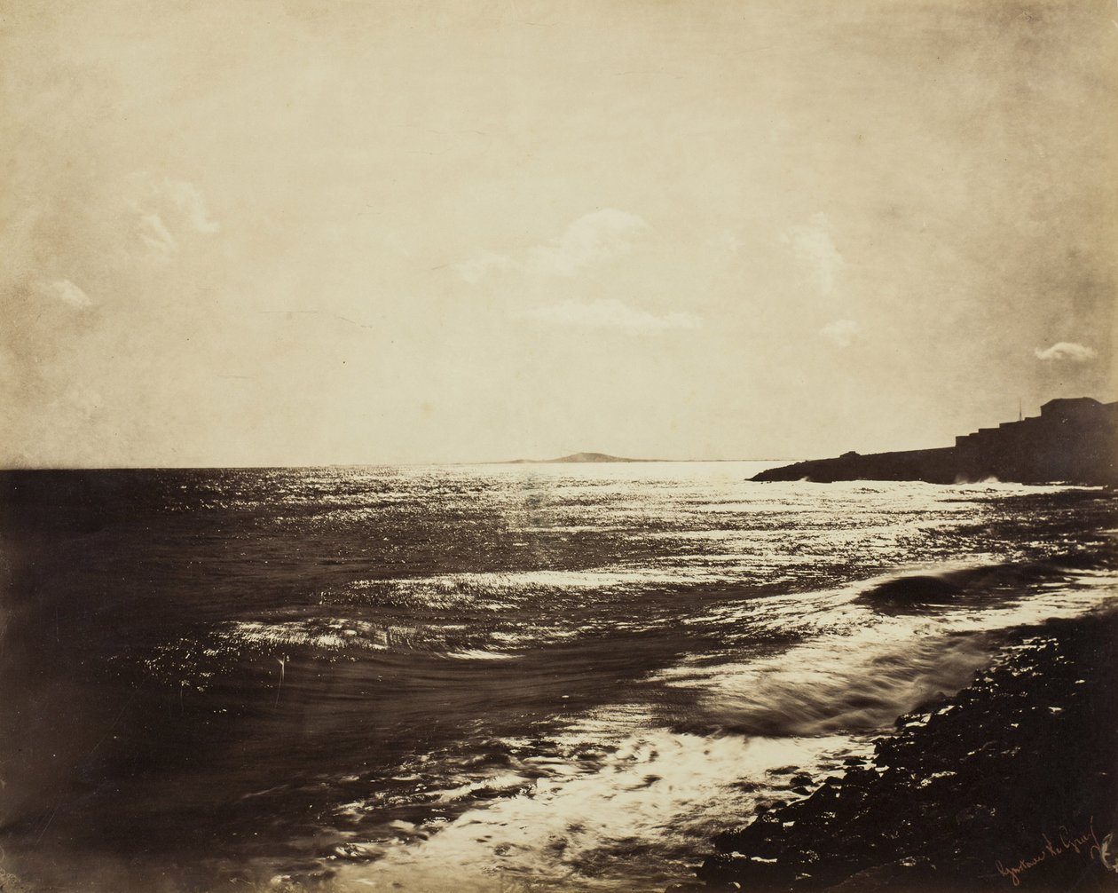 Morze Śródziemne z Górą Agde, 1857 autorstwa Gustave Le Gray
