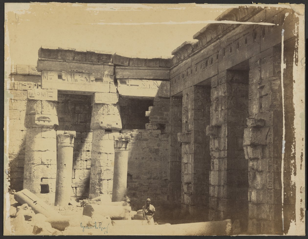[Świątynia grobowa Ramzesa III] autorstwa Gustave Le Gray
