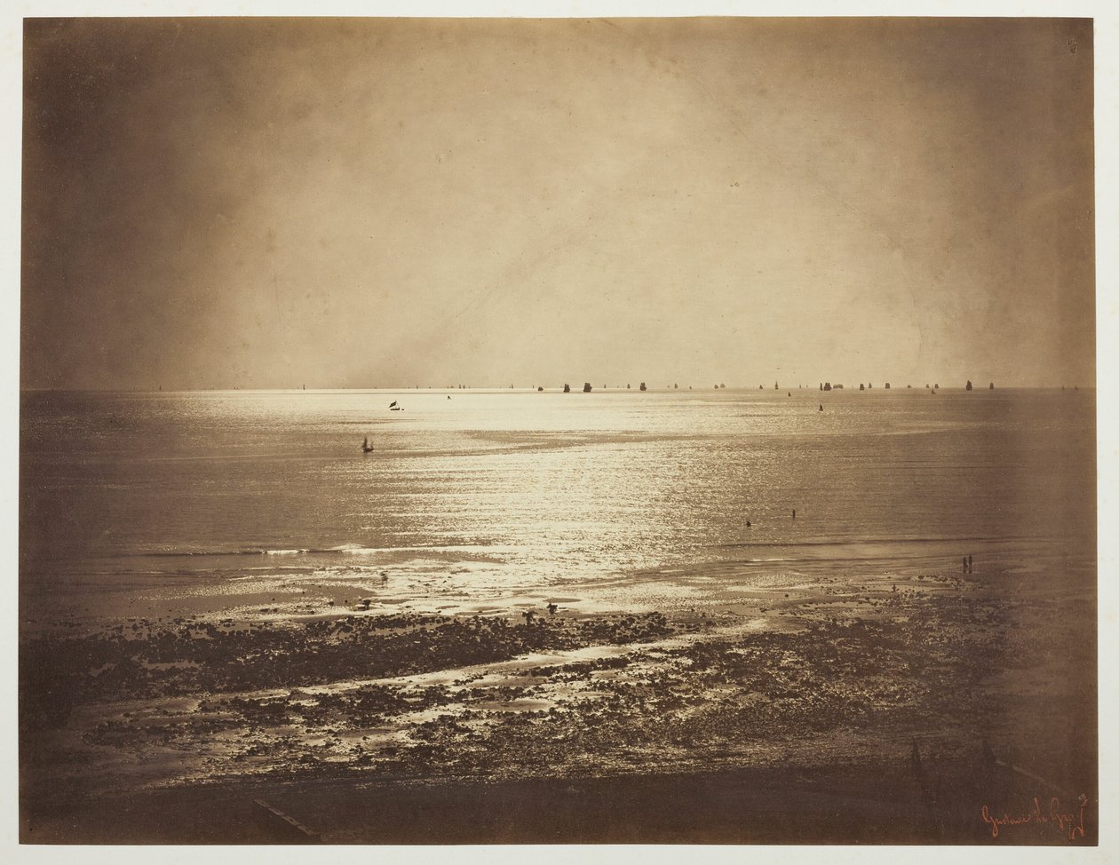 Pejzaż morski, Normandia autorstwa Gustave Le Gray