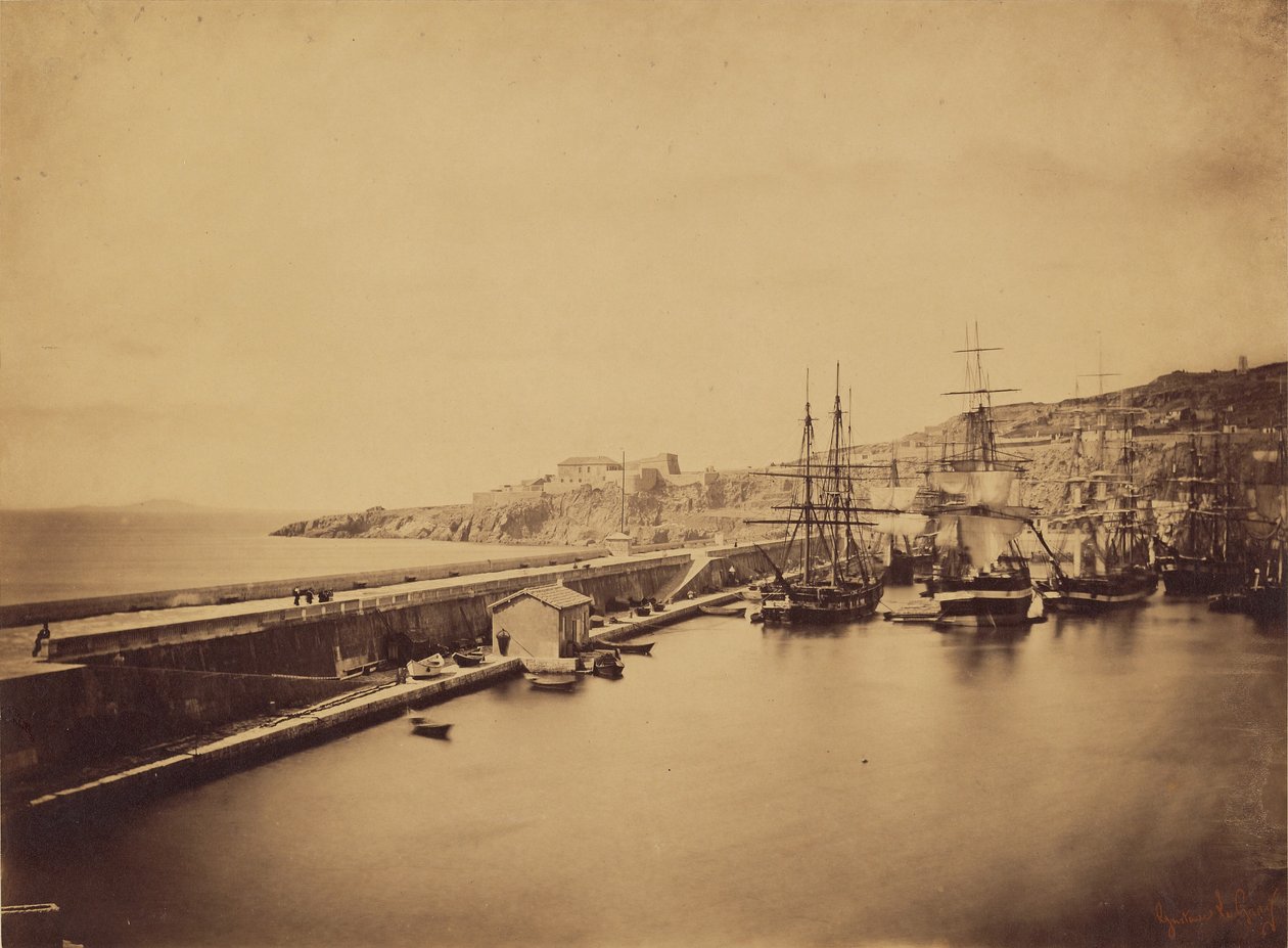[Statki w porcie, Sete] autorstwa Gustave Le Gray
