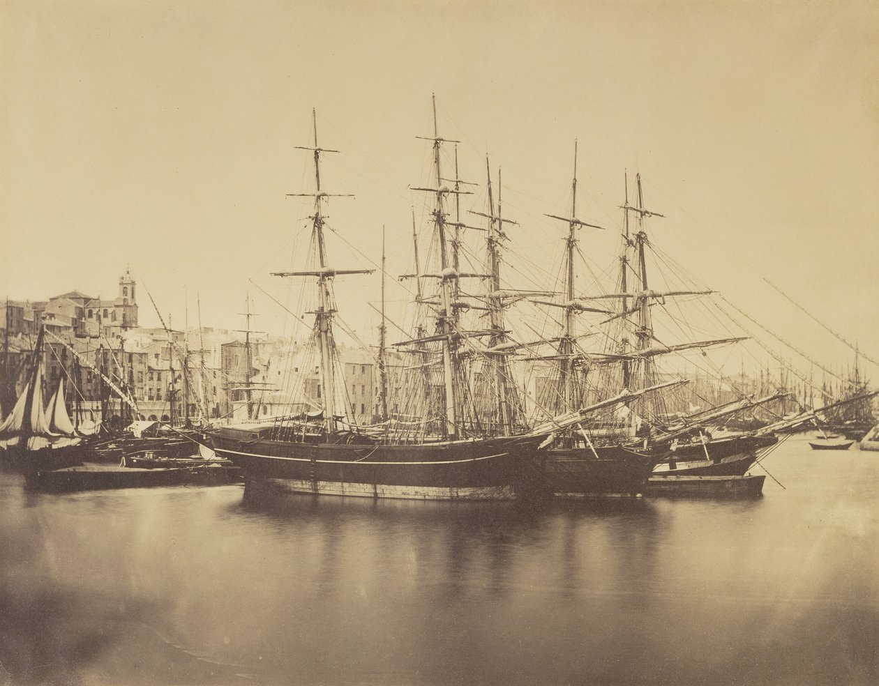 Statki w porcie, Sète autorstwa Gustave Le Gray